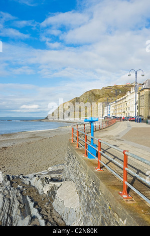 North Beach et Marine Terrace en hiver Aberystwyth Ceredigion Cardiganshire pays de Galles Royaume-Uni Grande-Bretagne Banque D'Images