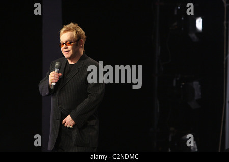 Elton John 'Billy Elliot : la comédie musicale" Lancement de l'événement à la Professional Performing Arts High School New York City, USA - Banque D'Images