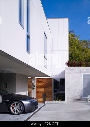 Maison individuelle moderne, West Hollywood, Californie Banque D'Images