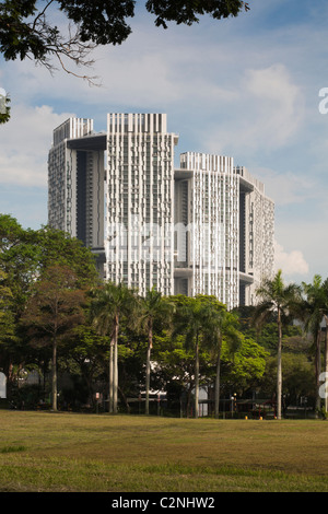 Pinnacle@Duxton, Singapour. Pinnacle@Duxton a sept, 50 étages et est le plus haut du monde de construction de logements publics. Banque D'Images