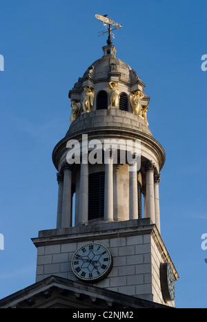 St Marylebone Parish Church, rendu actuel à partir de 1885 avec des modifications, Marylebone Road, London, NW1, Angleterre Banque D'Images