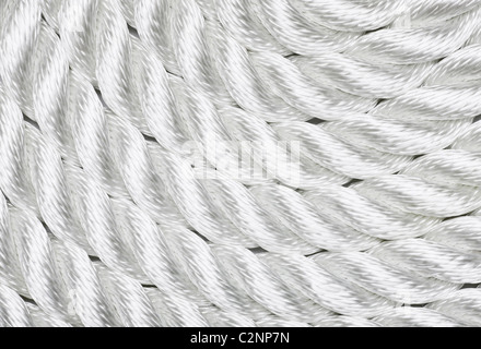 Close-up of a white rope Banque D'Images