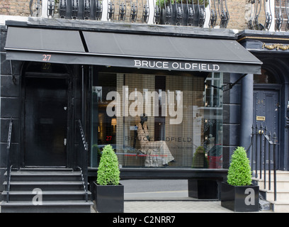 Bruce Oldfield shop 36 Beauchamp Place Londres. Banque D'Images