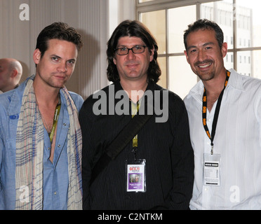 Shane West, Rodger Grossman et John Raisola Philadelphia Film Festival Cocktail en l'honneur de Phoenix Shane West Banque D'Images