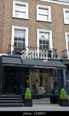 Bruce Oldfield shop 36 Beauchamp Place Londres. Banque D'Images