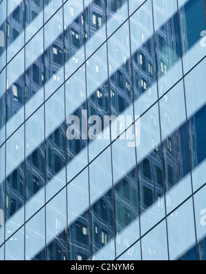 Canary Wharf, Londres. Détail de la façade. Banque D'Images