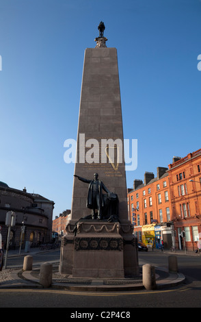 La statue commémorative de 1911 à Charles Stewart Pannell, Parnell Square, Dublin, Irlande Banque D'Images