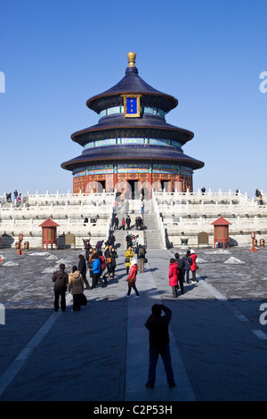 Salle de Prière pour les bonnes récoltes au Temple du Ciel, Beijing Chine Banque D'Images