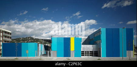 L'école, Lloret, Espagne Banque D'Images