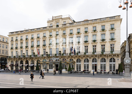 Le Regent Grand Hôtel de Bordeaux, Place de la Comédie, Quartier St Pierre, Bordeaux, Aquitaine, France Banque D'Images