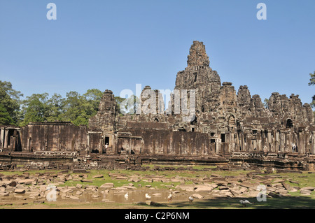 Tom, temple Bayon d'Angkor, Siem Reap, Cambodge, Asie Banque D'Images