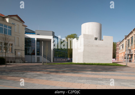 Centre d'art de l'éclairage/lumière, façade de l'Skyspace , James Turrell, Unna, Rhénanie du Nord-Westphalie, Allemagne Banque D'Images