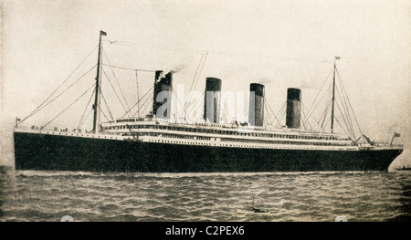 Les 46 328 tonnes RMS Titanic de la White Star Line. Banque D'Images