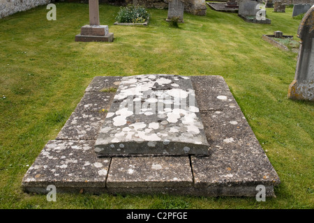 Tombe de François Savill Kent, comme vu dans les soupçons de Mr whicher, Coulston Wiltshire England UK Banque D'Images