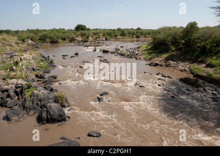 Rivière Mara Masai Mara Kenya Banque D'Images