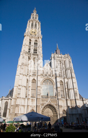Onze-Lieve-Vrouwekathedraal,Cathédrale de Notre-Dame. Anvers, Belgique Banque D'Images