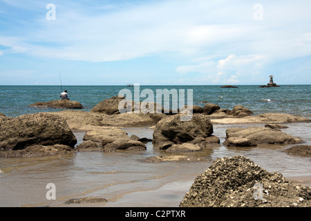 La plage de hua hin Banque D'Images