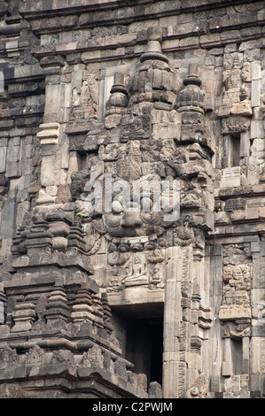 Temple Hindou de Prambanan, Yogyakarta, Java, Indonésie Banque D'Images