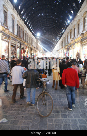 Son vélo au Souk al-Hamidiyah, Damas, Syrie Banque D'Images