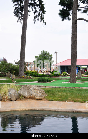 Lost Treasure golf miniature, Ronks, New York, USA Banque D'Images