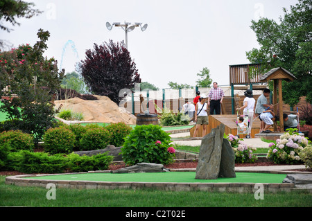 Lost Treasure golf miniature, Ronks, New York, USA Banque D'Images