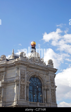 Banco de España, banque d'Espagne, la Plaza Cibeles, Madrid, Espagne, Europe, UNION EUROPÉENNE Banque D'Images