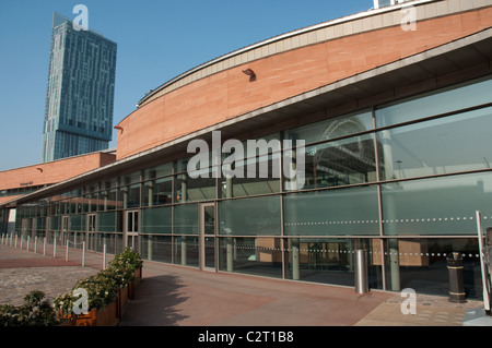 Complexe de Convention International de Manchester avec Beetham Tower Banque D'Images