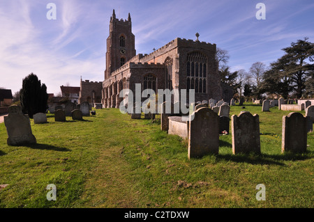 L'église St Mary, Stoke by Nayland, Suffolk Banque D'Images