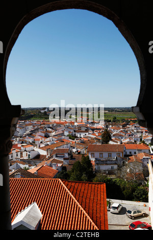 Une vue sur Evora du Palais Ducal à Evora, Portugal. Banque D'Images