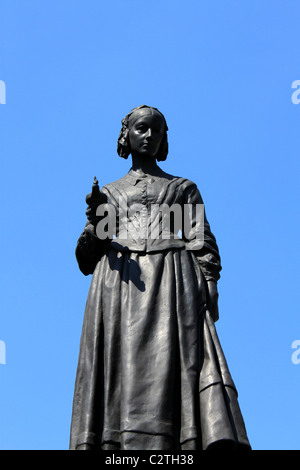 Statue de Florence Nightingale, Waterloo, London, UK Banque D'Images