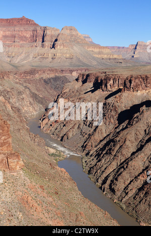 Fleuve Colorado dans le Grand Canyon de la gorge intérieure Banque D'Images