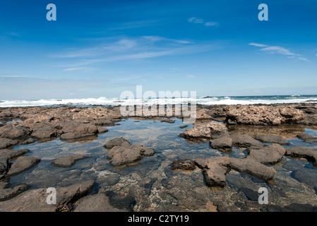 Des lagunes dans El Cotillo Fuerteventura Banque D'Images