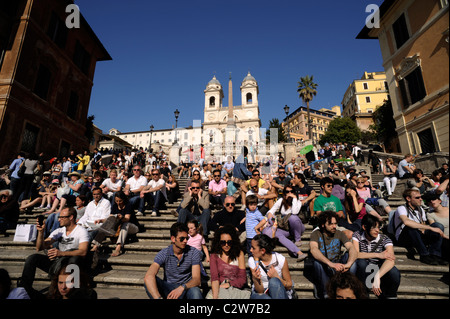 Italie, Rome, Piazza di Spagna, place d'Espagne Banque D'Images