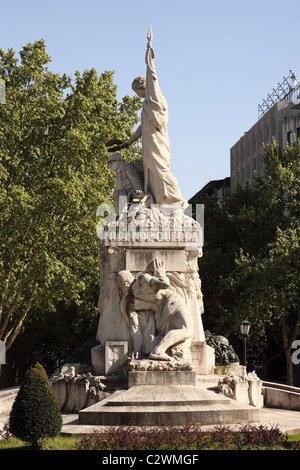 Lisbonne Portugal monument à la Seconde Guerre 1 dans Avenida da Liberdade en l'honneur de soldats portugais dans la Première Guerre mondiale Banque D'Images