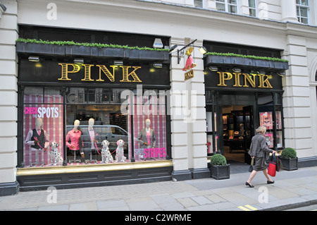 Rose Thomas Jermyn Street store gentleman's shirts vêtements de style traditionnel Banque D'Images