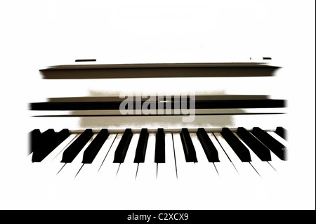 Le piano blanc. Banque D'Images