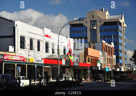 Victoria Street, Hamilton, de la région de Waikato, Nouvelle-Zélande, île du Nord Banque D'Images