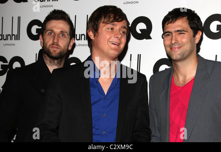 Richard Hughes, Tom Chaplin, Tim Rice-Oxley Keane de GQ Men of the Year Awards s'est tenue au Royal Opera House - à l'intérieur : Banque D'Images