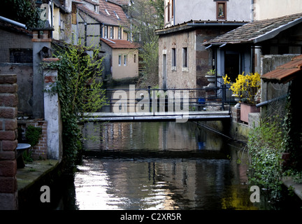 La Lauter, Wissembourg, Alsace, France Banque D'Images