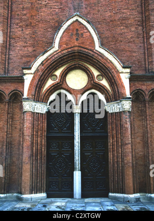 Portal, Santa Maria, Asti, Piémont, Italie Banque D'Images