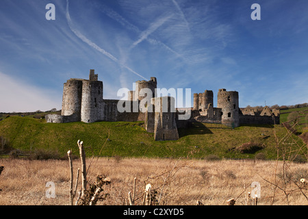 Château de Kidwelly, Carmarthenshire, West Wales, UK Banque D'Images