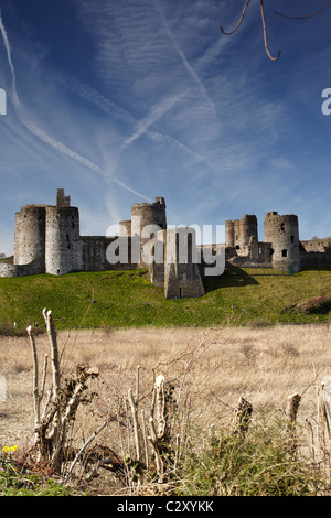 Château de Kidwelly, Carmarthenshire, West Wales, UK Banque D'Images