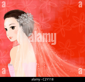 Conception de divers types d'invitation de mariage Banque D'Images