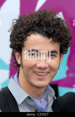 Kevin Jonas de la Jonas Brothers Camp Rock - première à la télévision européenne est tenue au Royal Festival Hall des Arrivées - Londres, Angleterre Banque D'Images