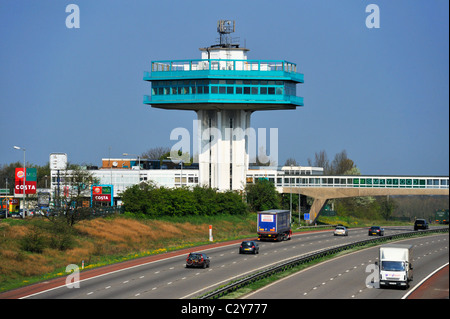 Forton (Lancaster) Station-service, l'autoroute M6. Forton, Lancashire, Angleterre, Royaume-Uni, Europe. Banque D'Images