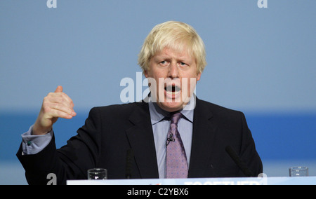 BORIS JOHNSON, maire de Londres 04 octobre 2010 L'ICC BIRMINGHAM ENGLAND Banque D'Images