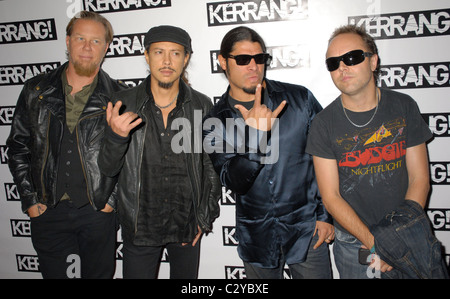 Metallica Kerrang ! Awards 2008 à la Brasserie des arrivées - Londres, Angleterre - 21.08.08 Banque D'Images