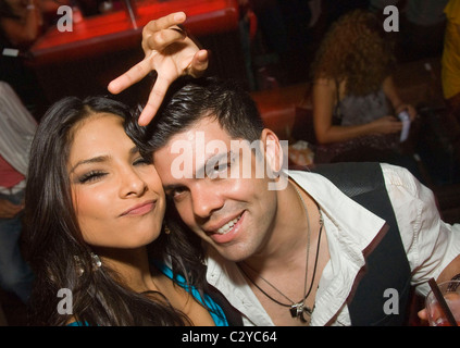 Alejandra Espinoza et invité à la 'Mexican Independence Day Celebration' sur Mansion nightclub de Miami, Floride - 17.09.08 Banque D'Images