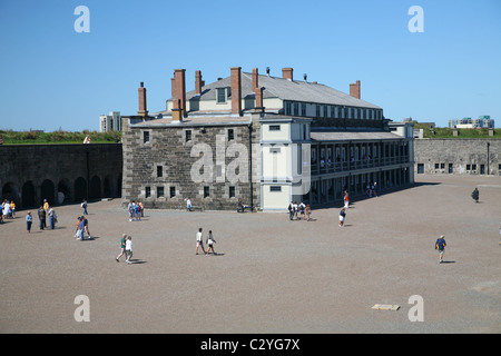 Bâtiment Cavalier Fort George un sommet fortifié de la colline de la Citadelle, un lieu historique national du Canada à la Citadelle de Halifax (N.-É.), Banque D'Images