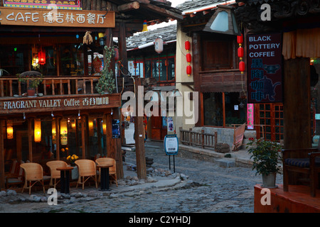 Vieille ville Zhongdiang dans la province du Yunnan Banque D'Images